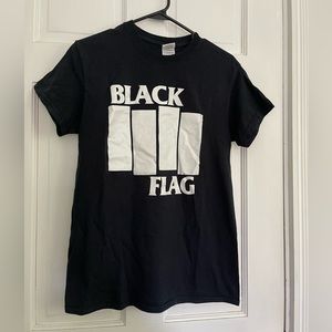 Black flag band t shirt